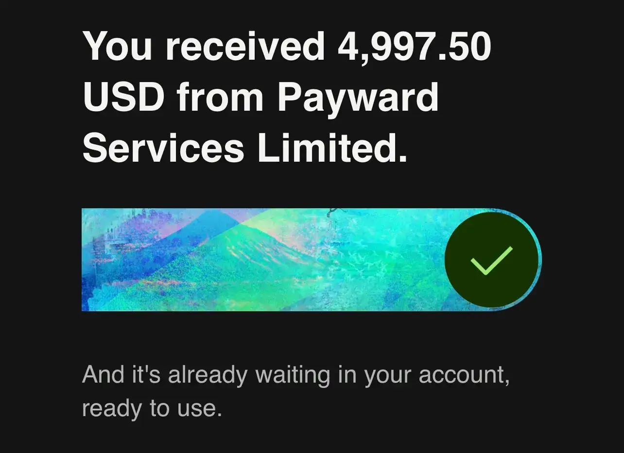4,997.50 Payward